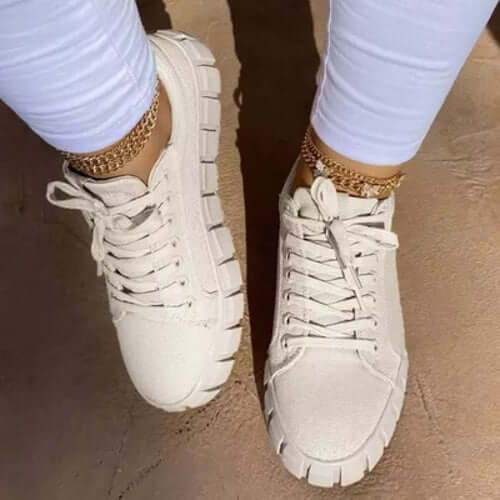 Platform Women Sneaker | Breathable Comfort | Trendy Style - Step-Up