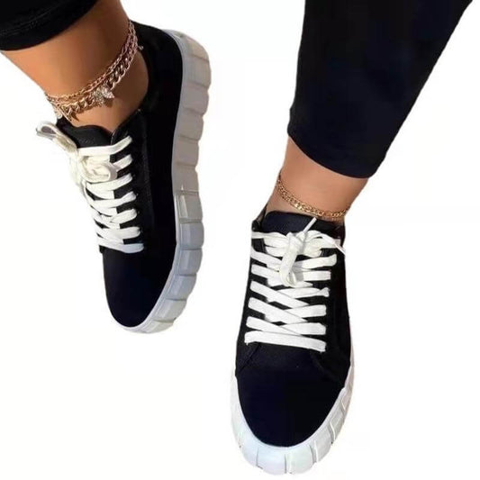 Platform Women Sneaker | Breathable Comfort | Trendy Style - Step-Up
