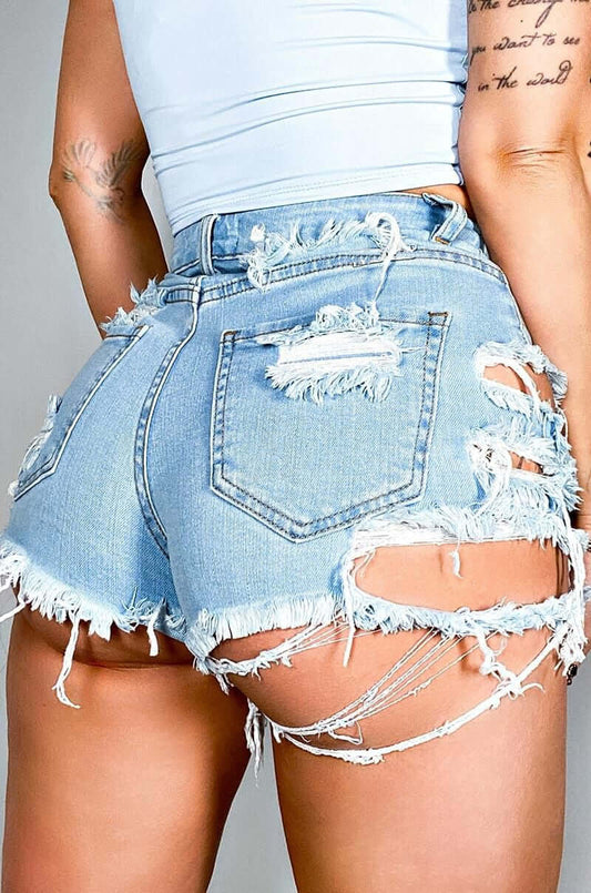 Sexy Ripped Denim Shorts for Women - Summer Collection