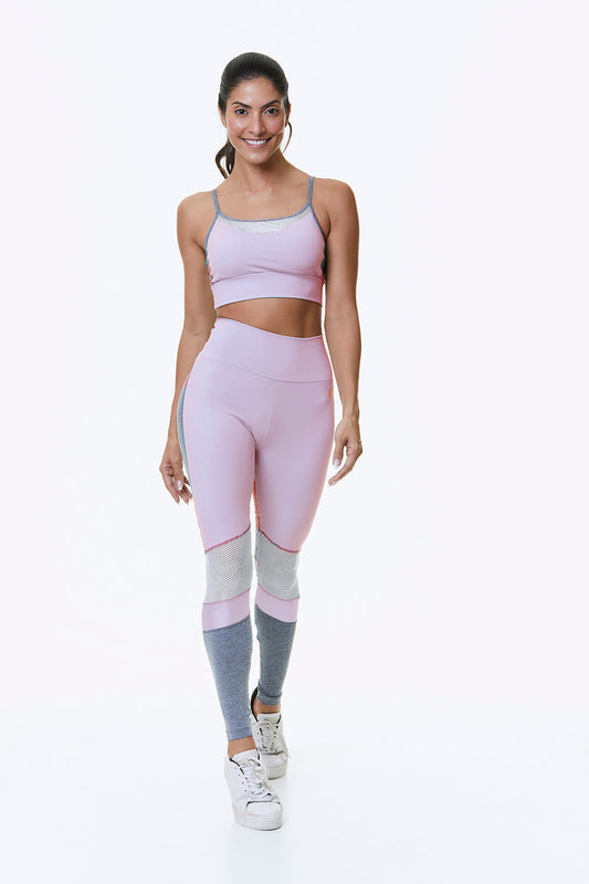 Baby Pink Women's Sports Bra - Alamo | Stylish & Comfortable