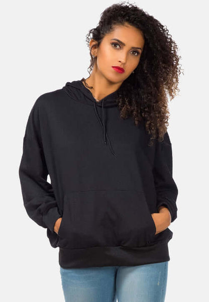 Warm Melange Pullover Drawstring Hoodie - Perfect for Winter