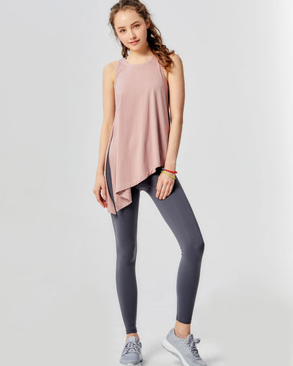 Workout Long Tie Tank - Lightweight & Comfortable - ActiveFit