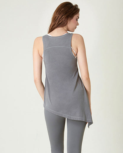 Workout Long Tie Tank - Lightweight & Comfortable - ActiveFit