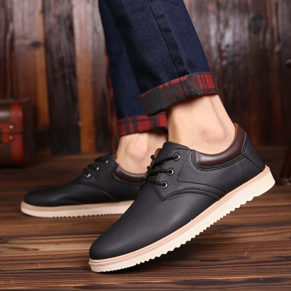 Mens Casual Flat Oxford Sneakers | Comfort & Style - StepOut