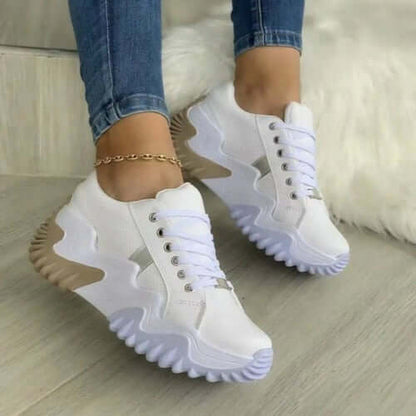 Summer Women's Sneakers | Thick Bottom Canvas | Casual Shoes - Trendify