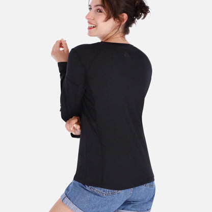 Moisture-Wicking QuickDry LS Shirt - Black