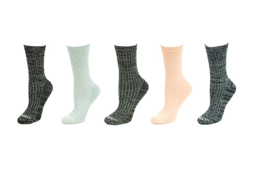 Women's Bamboo Crew Performance Socks with Arch Support - Enhance Your Active Lifestyle