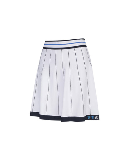 White Women's Preppy Golf Skirt - ANEW Golf
