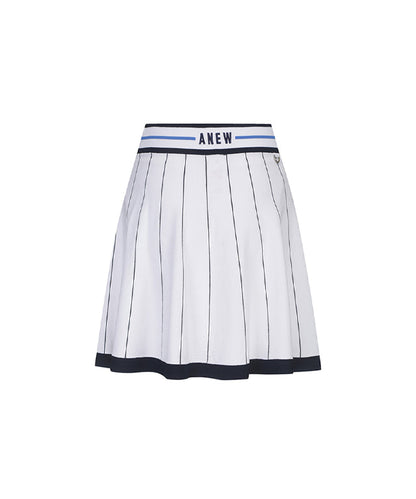 White Women's Preppy Golf Skirt - ANEW Golf