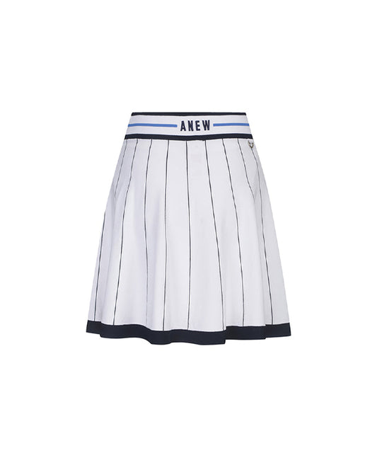 White Women's Preppy Golf Skirt - ANEW Golf