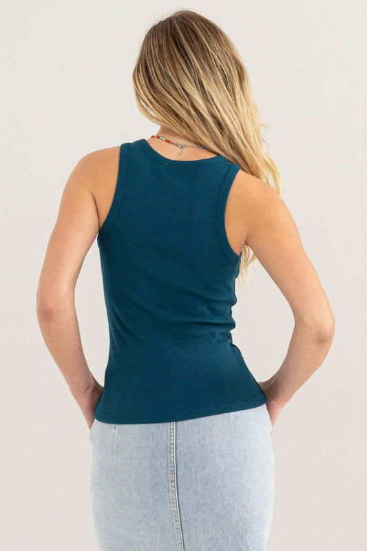 HYFVE Ribbed Round Neck Tank | Basic Style | 95% Cotton - FashionTrendz