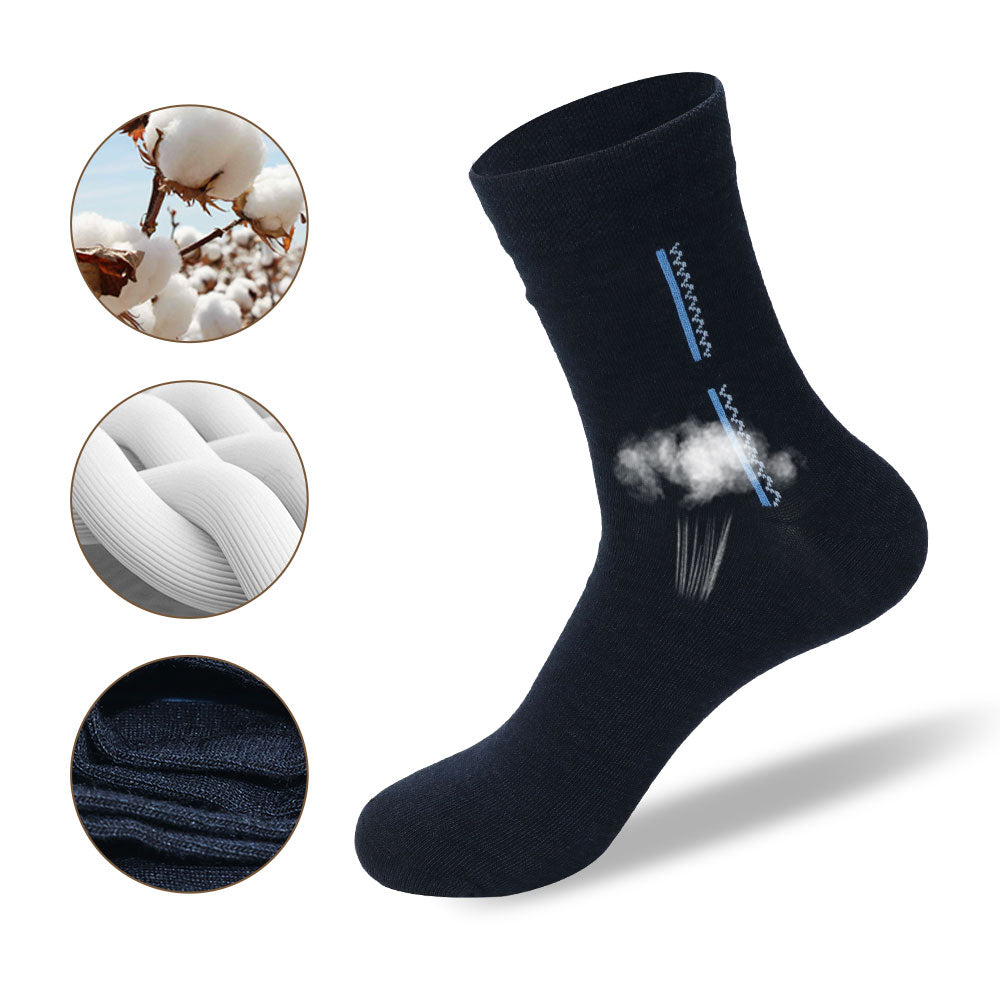Summer Sports Socks for Men - Black Mid-Tube | Breathability & Comfort - ActiveGear