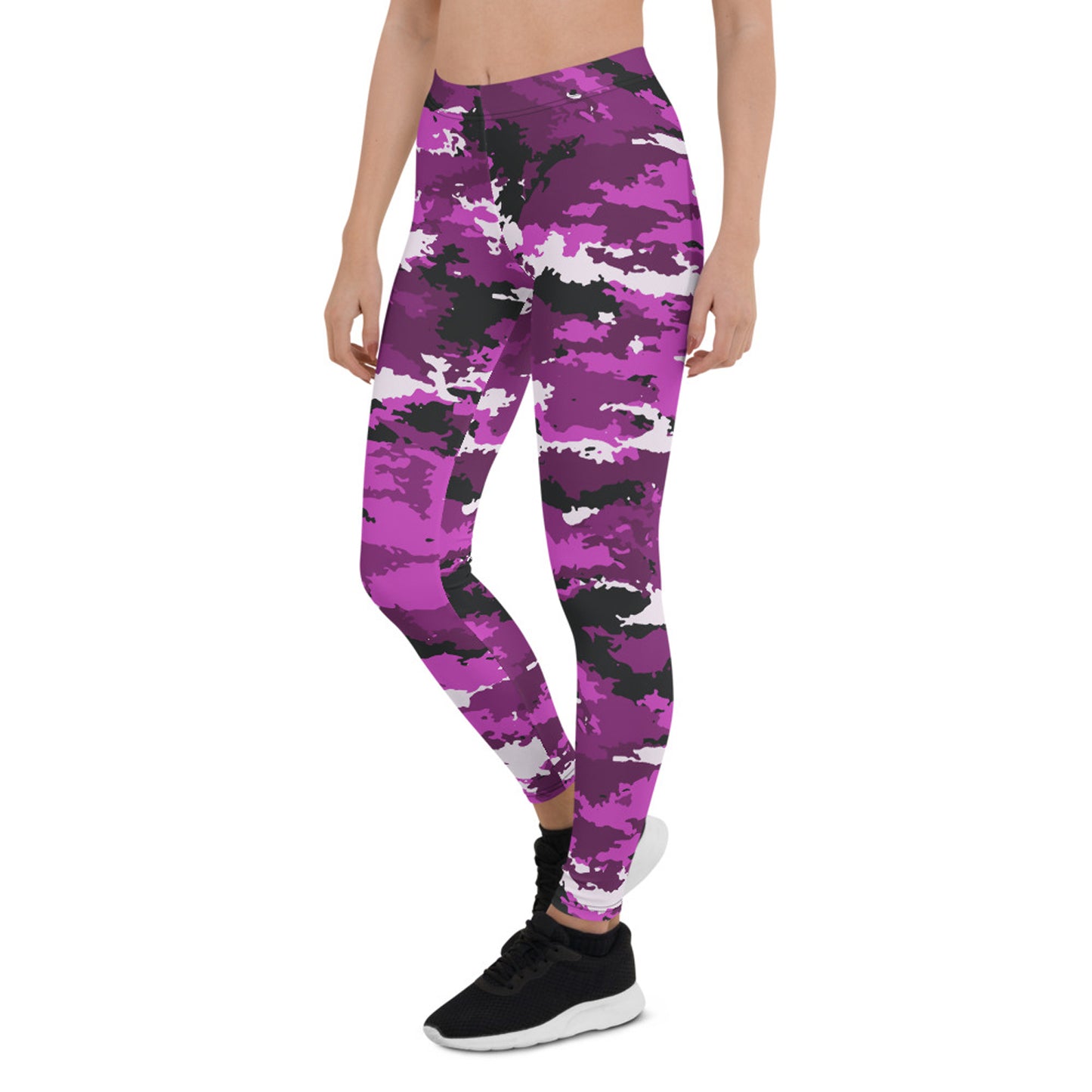 Pink & Purple Camo Leggings for Women - Stylish & Comfy