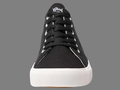 Unisex Retro Black/White Canvas Sneakers - Vintage Comfort