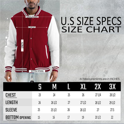 Varsity Letterman Jacket | Stylish & Comfortable | 100% Polyester - TrendSetter