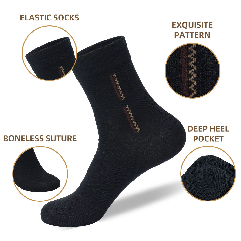 Summer Sports Socks for Men - Black Mid-Tube | Breathability & Comfort - ActiveGear
