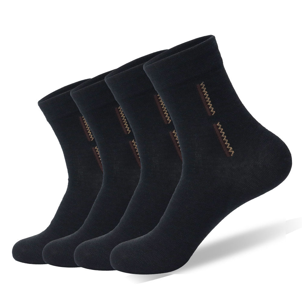 Summer Sports Socks for Men - Black Mid-Tube | Breathability & Comfort - ActiveGear