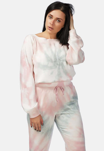 Tie Dye Sweat Top | Soft Fleece | Pastel Colors - Cozify Apparel